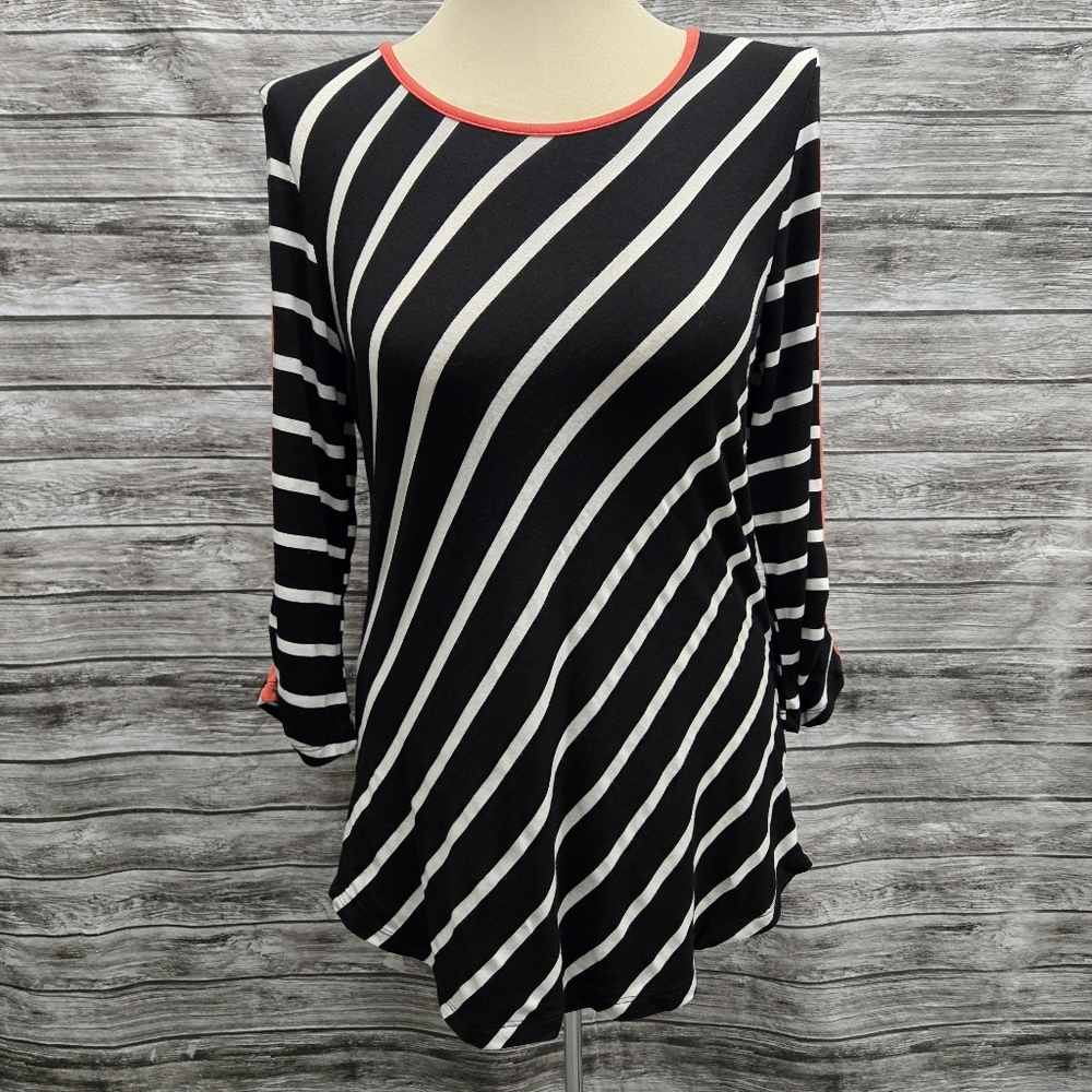 Ava James striped long sleeve top
